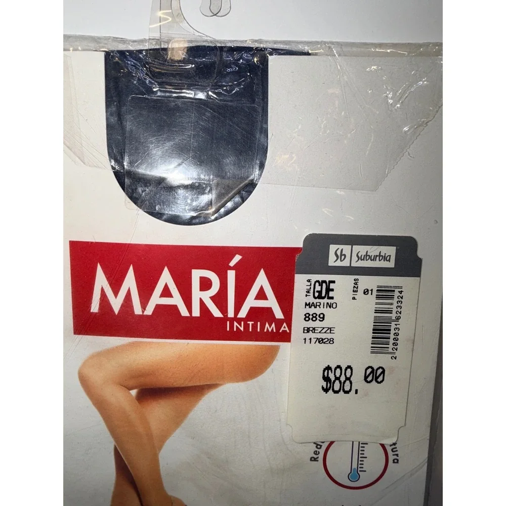 Maria Intima Brezze Marino Navy Blue Sheer Pantyhose Tights Made in Italy Size G